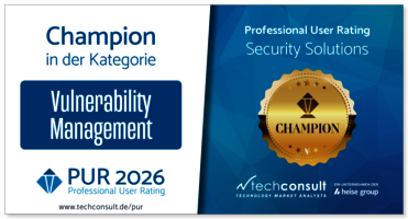 Professional User Rating Award in der Kategorie Vulnerability Management