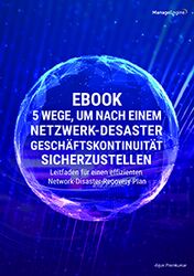 Cover ManageEngine E-Book Network-Disaster-Recovery