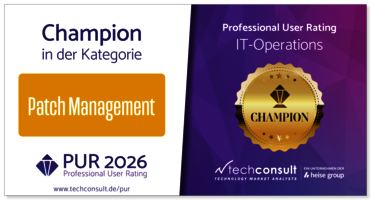 Professional User Rating Award in der Kategorie Patch Management