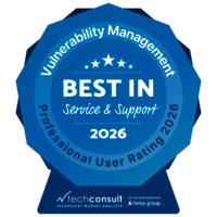 Professional User Rating Badge Vulnerability Management: Best in Service & Support