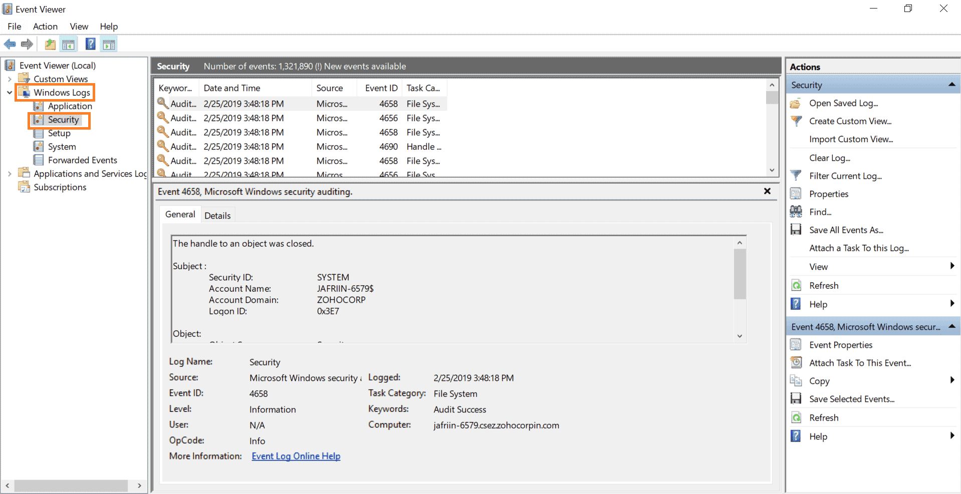 Active Directory: Audit Logs
