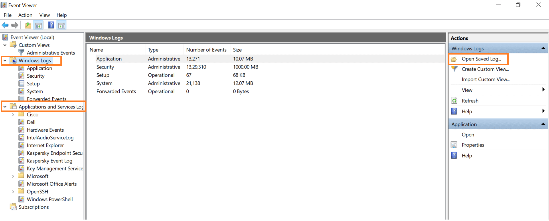 Active Directory Event Logs anzeigen lassen - Screenshot 1