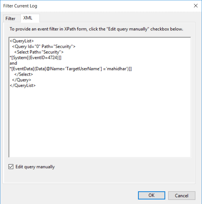 Active Directory: spezifische Abfrage manuell bearbeiten