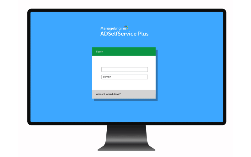 ADSelfService Plus: Workflow für passwortlose Authentifizierung