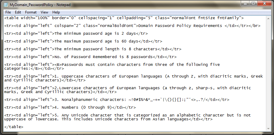 Screenshot ADSelfService Plus: Passwortrichtlinien-Text-anpassen-3
