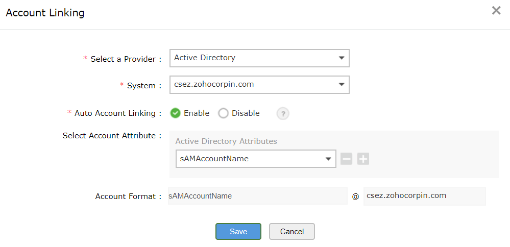Screenshot: Automatische Account-Verknüpfung aktivieren