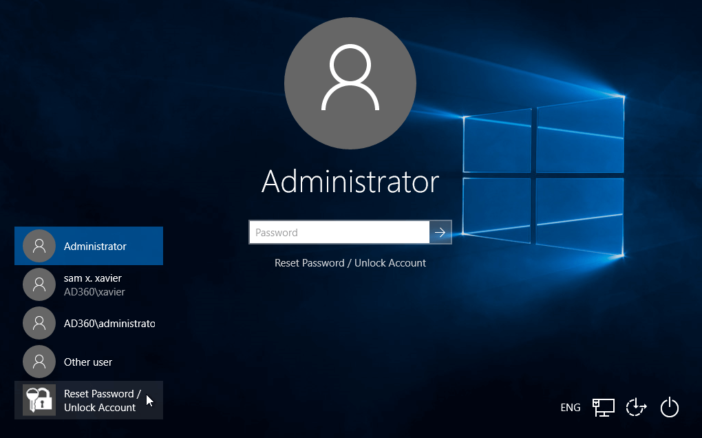 Screenshot Windows 10: Credential Provider