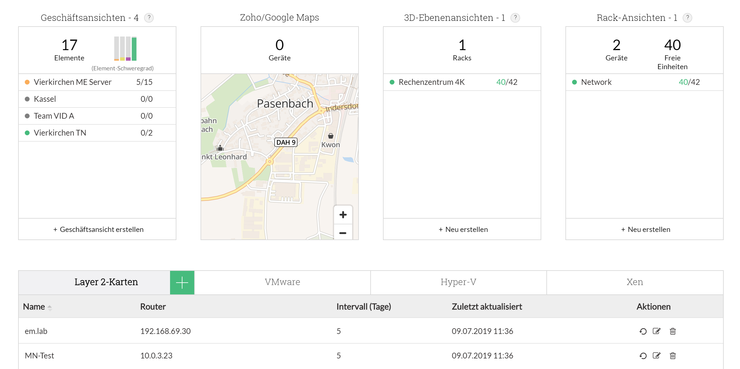 Screenshot OpManager: Business Views