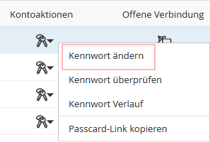 Screenshot Password Manager Pro: Passwort ändern